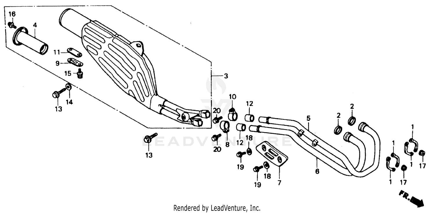 EXHAUST MUFFLER 88-90