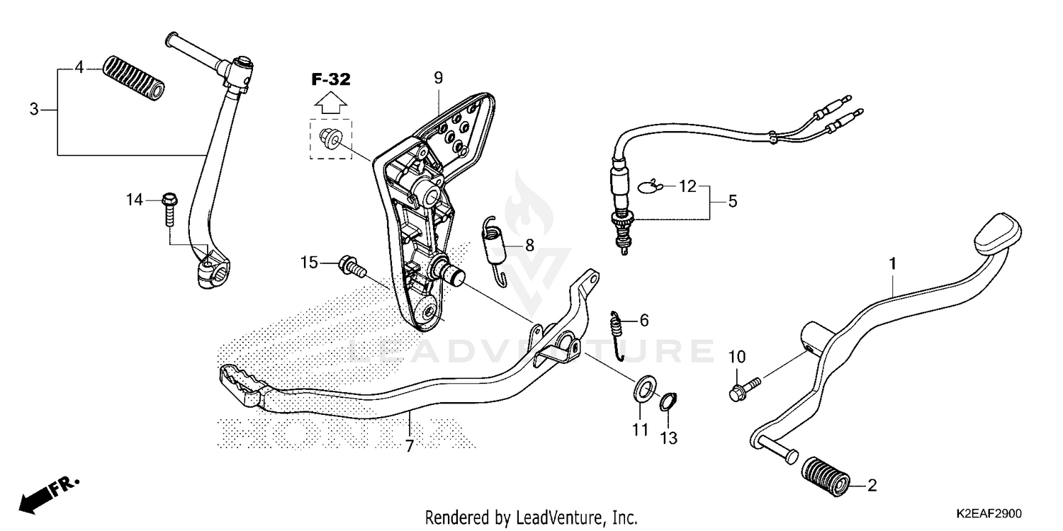 PEDAL@KICK STARTER ARM