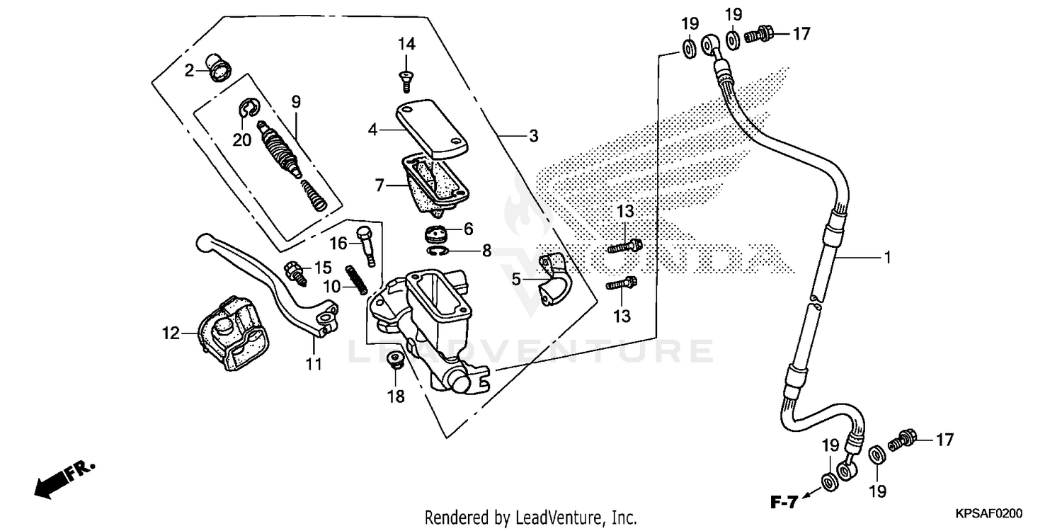FRONT BRAKE MASTER       CYLINDER
