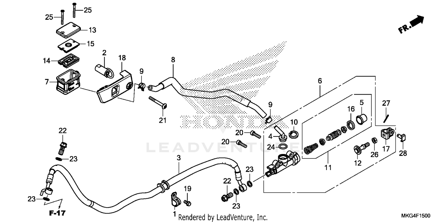 REAR BRAKE MASTER        CYLINDER (1)