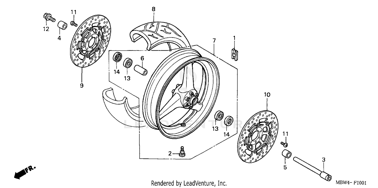 FRONT WHEEL ('01-'06)
