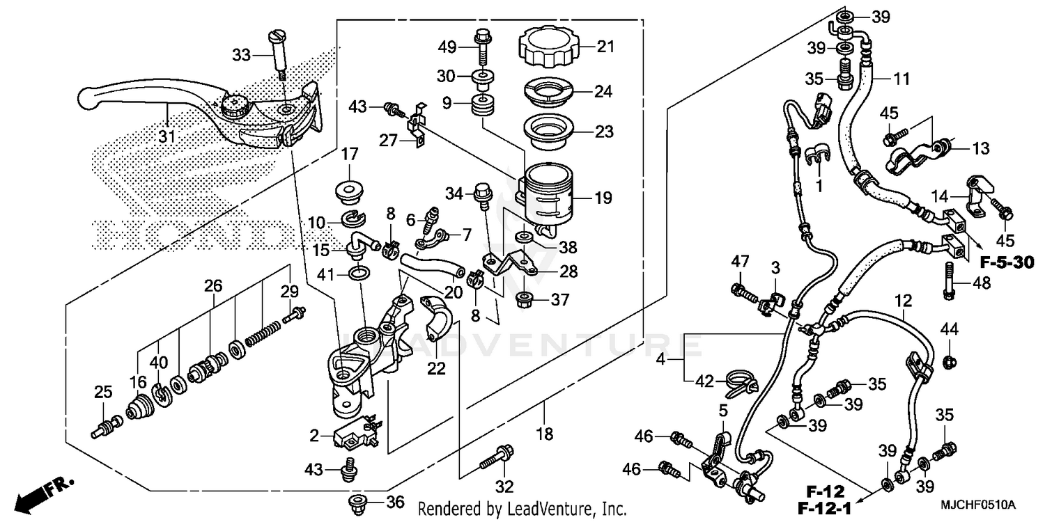 FRONT BRAKE MASTER       CYLINDER (2)