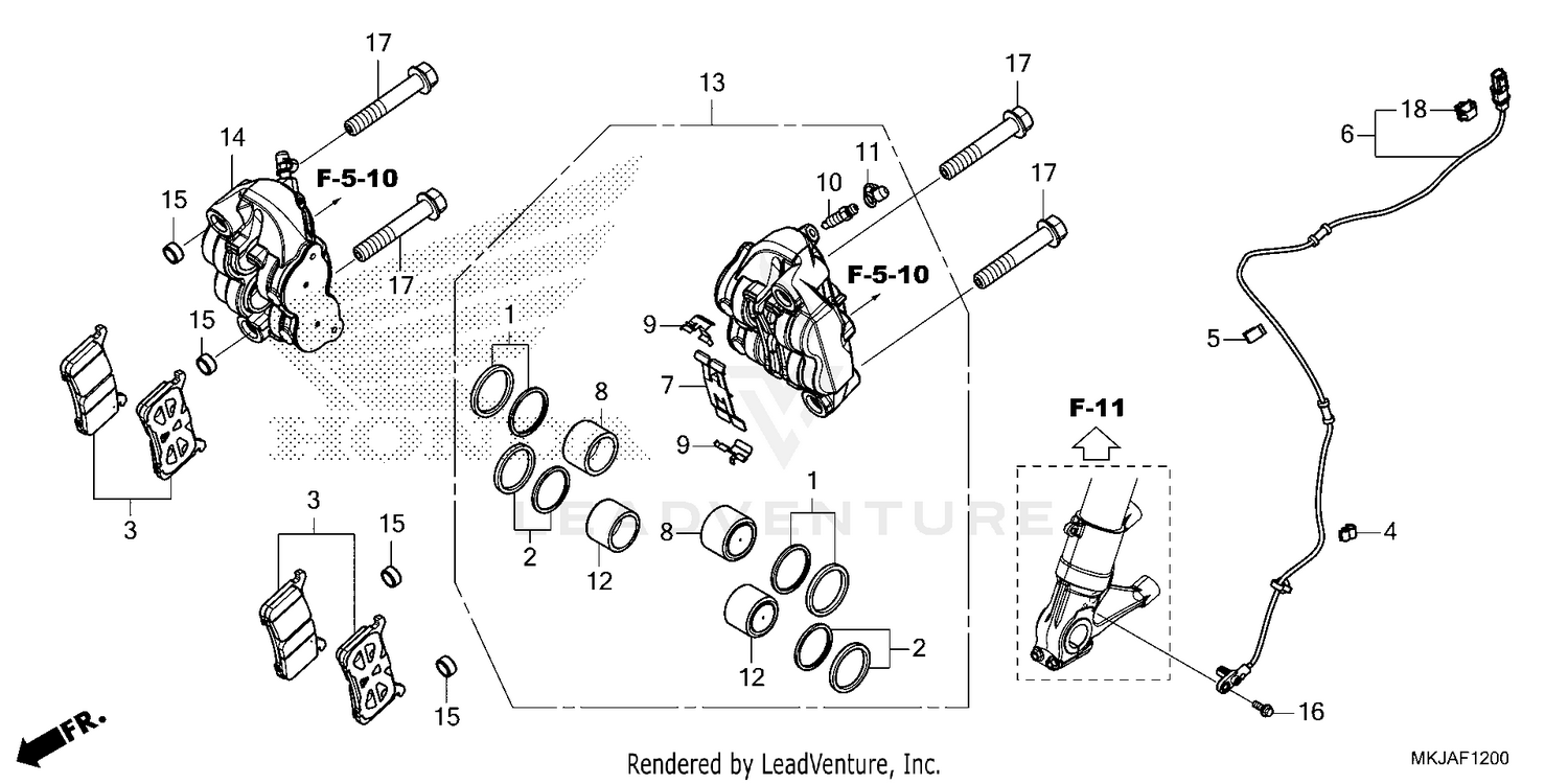 FRONT BRAKE CALIPER