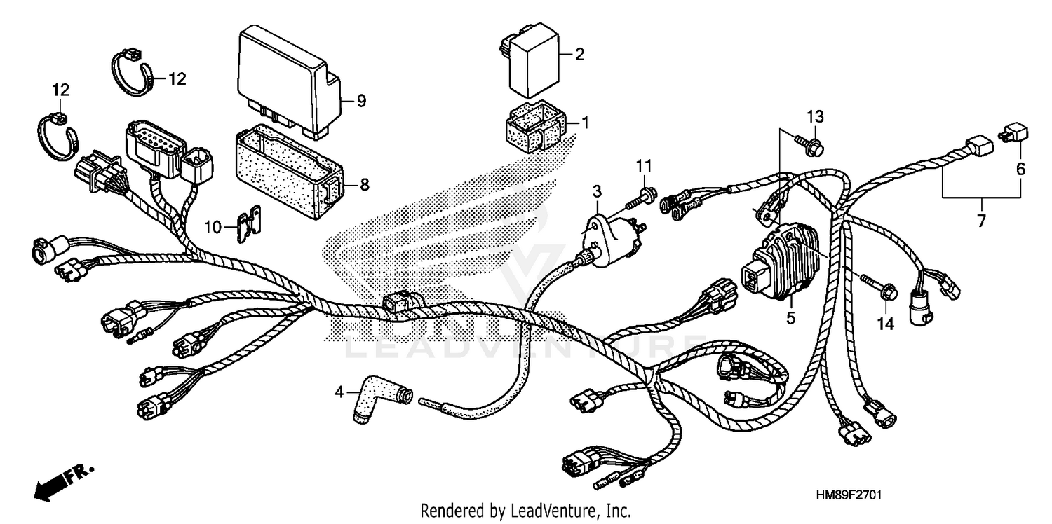WIRE HARNESS (TRX250TE)