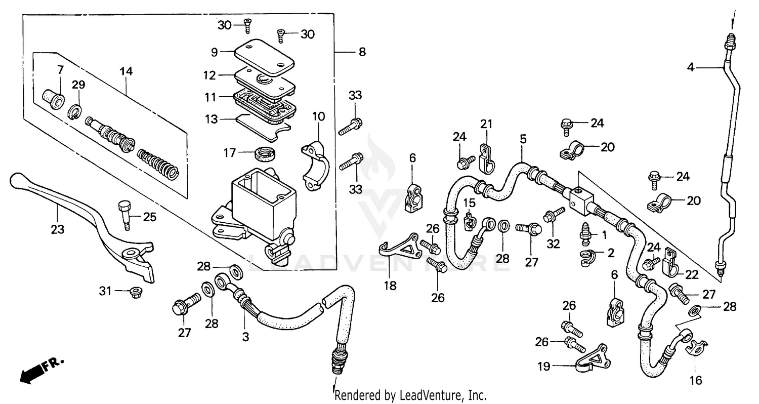 FRONT BRAKE MASTER CYLINDER (1)