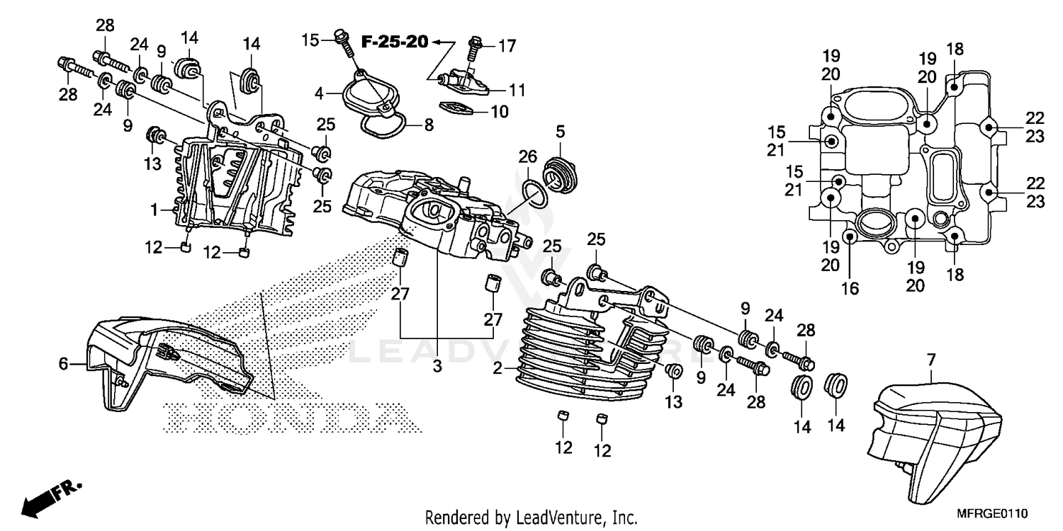REAR CYLINDER HEAD COVER