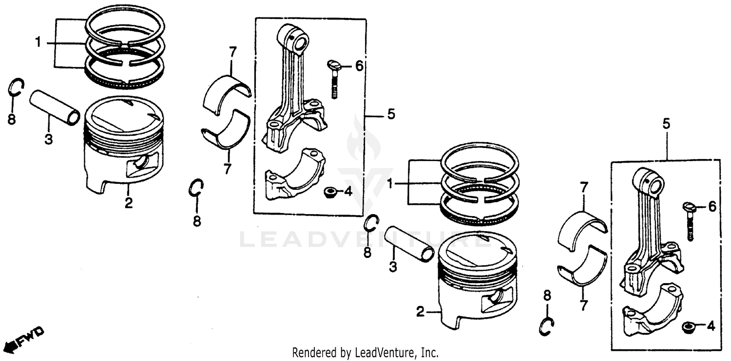 PISTON + CONNECTING ROD
