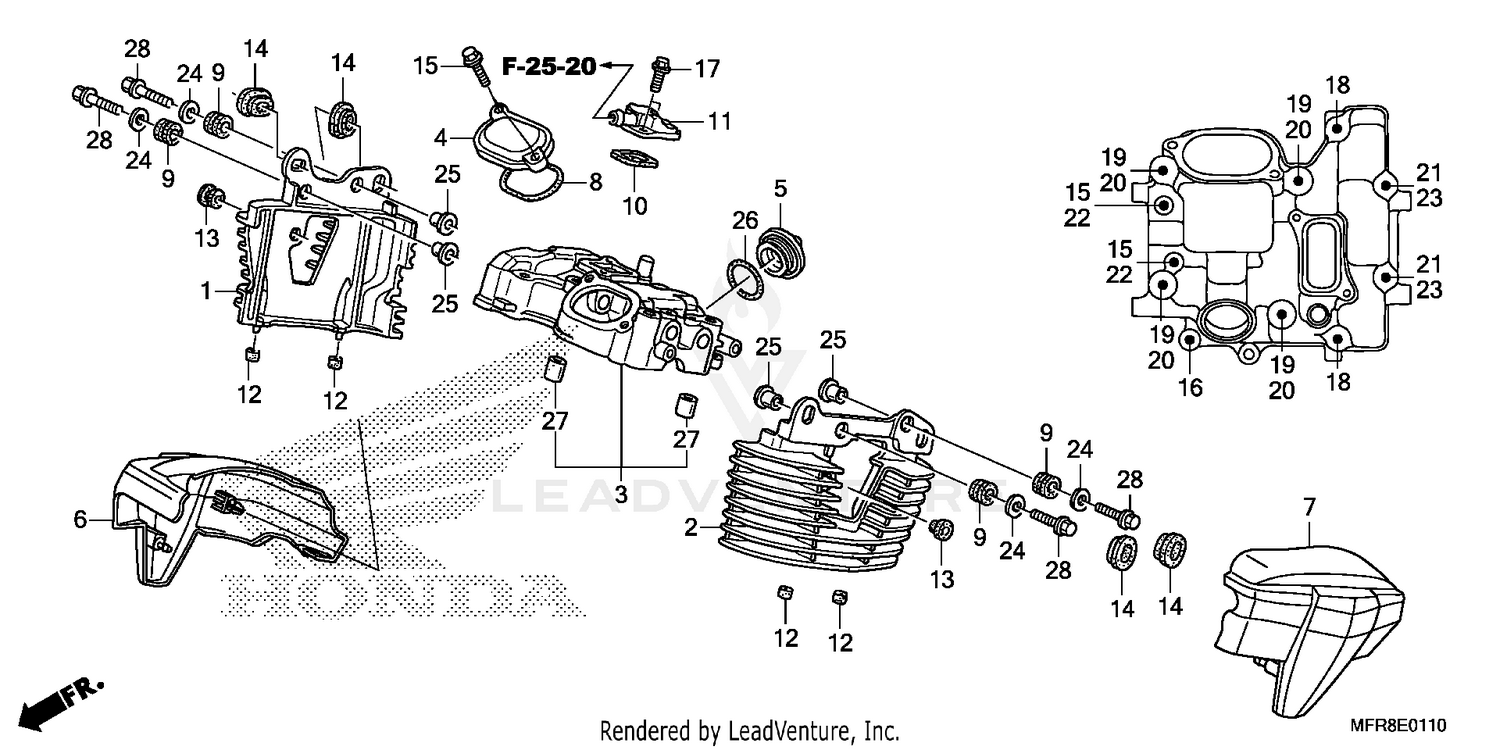 REAR CYLINDER HEAD COVER