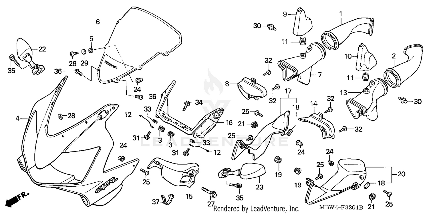 UPPER COWL ('01-'06)