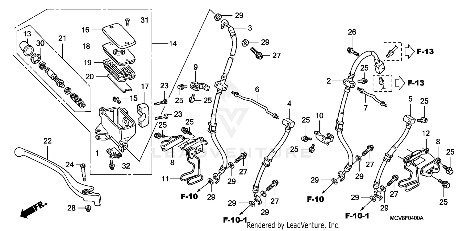 FRONT BRAKE MASTER CYLINDER