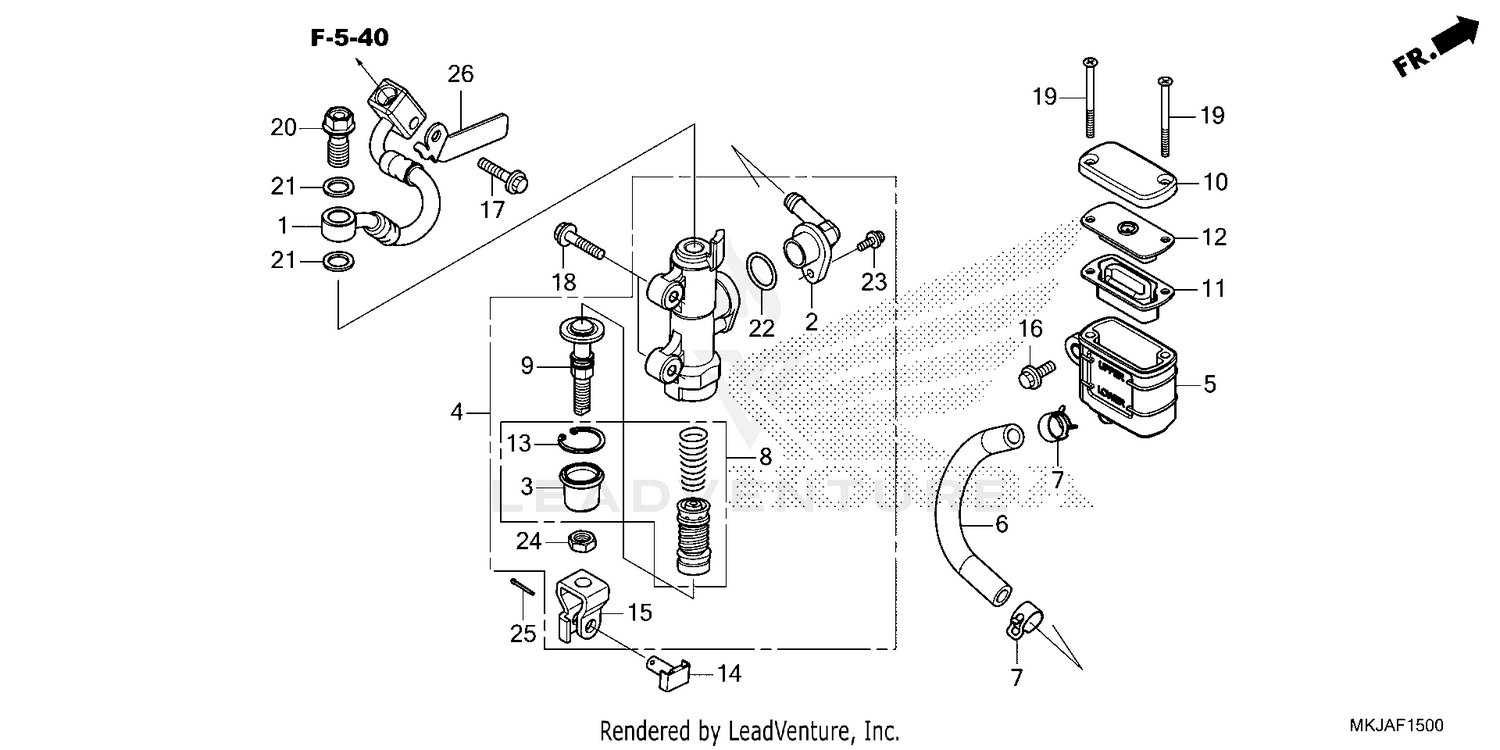 REAR BRAKE MASTER        CYLINDER