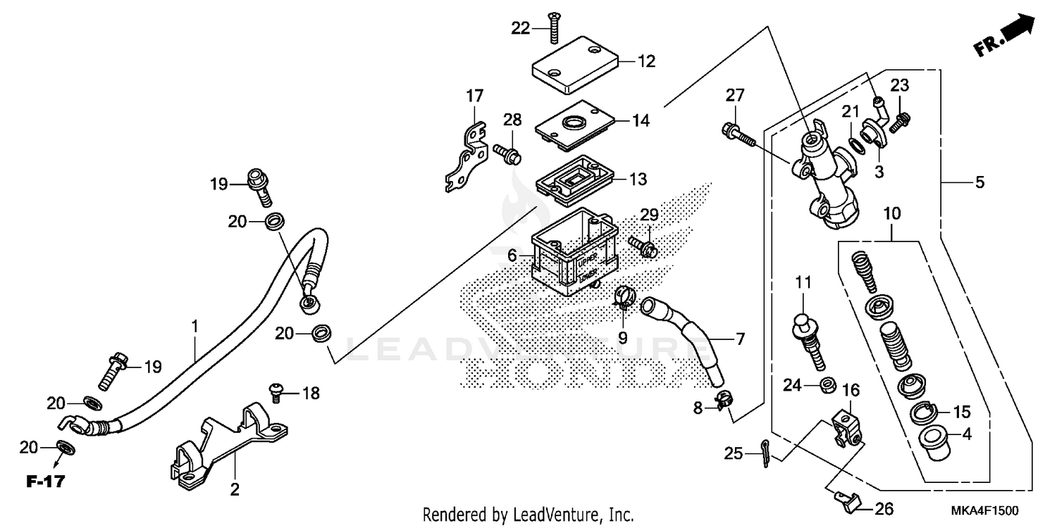 REAR BRAKE MASTER        CYLINDER (1)