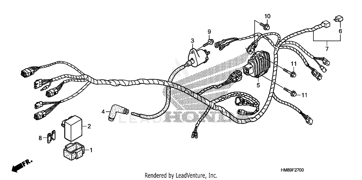 WIRE HARNESS (TRX250TM)