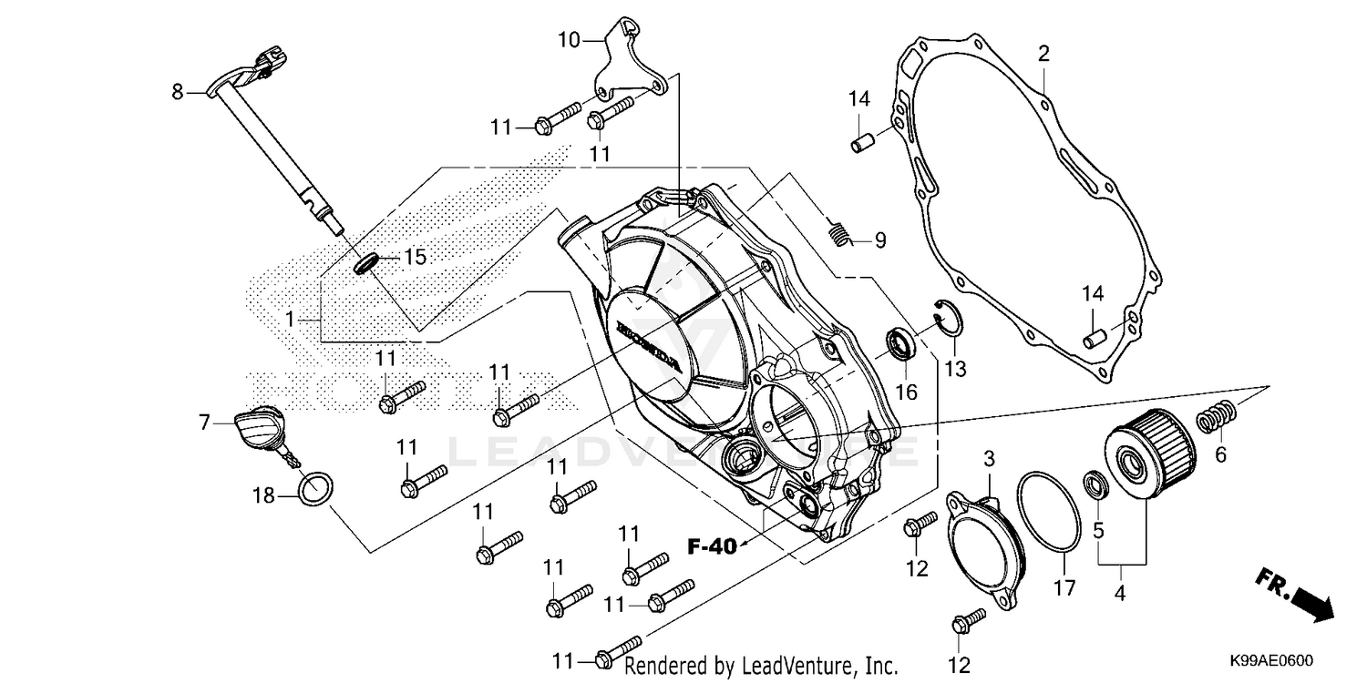 RIGHT CRANKCASE COVER