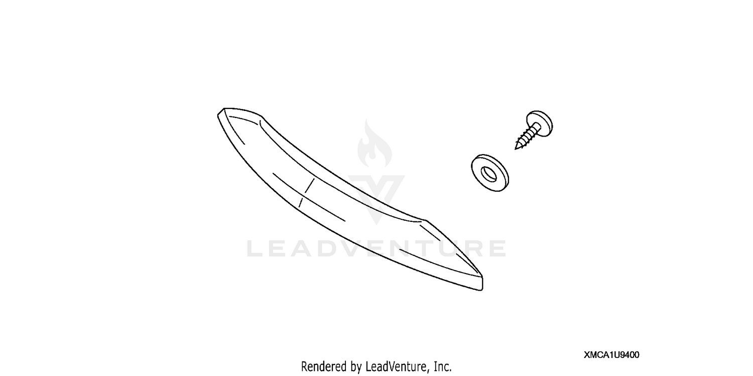 TRUNK HANDLE (CHROME W/GL LOGO)