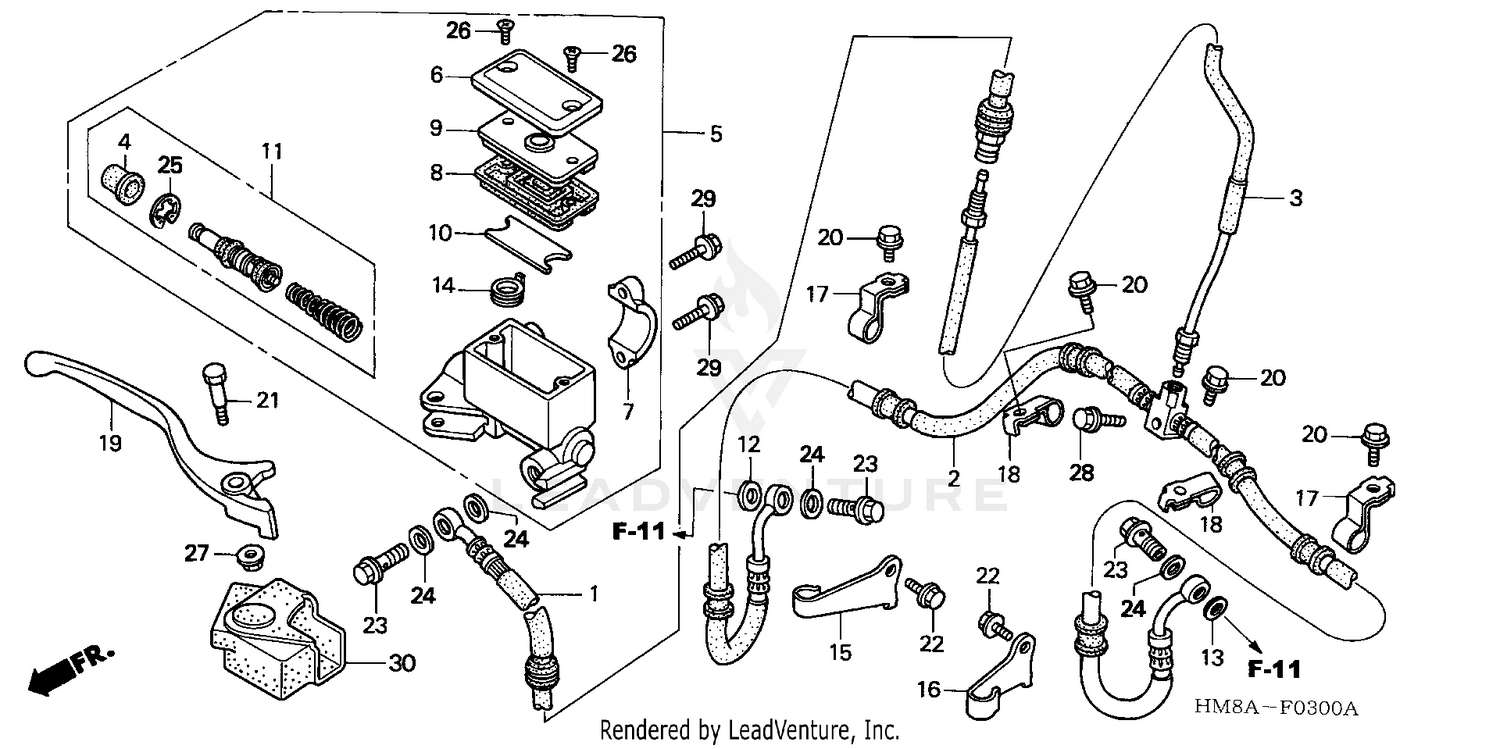 FRONT BRAKE MASTER CYLINDER