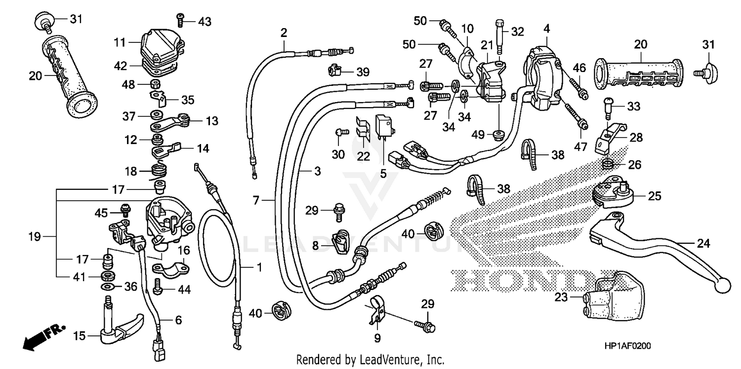 HANDLE LEVER@SWITCH@CABLE