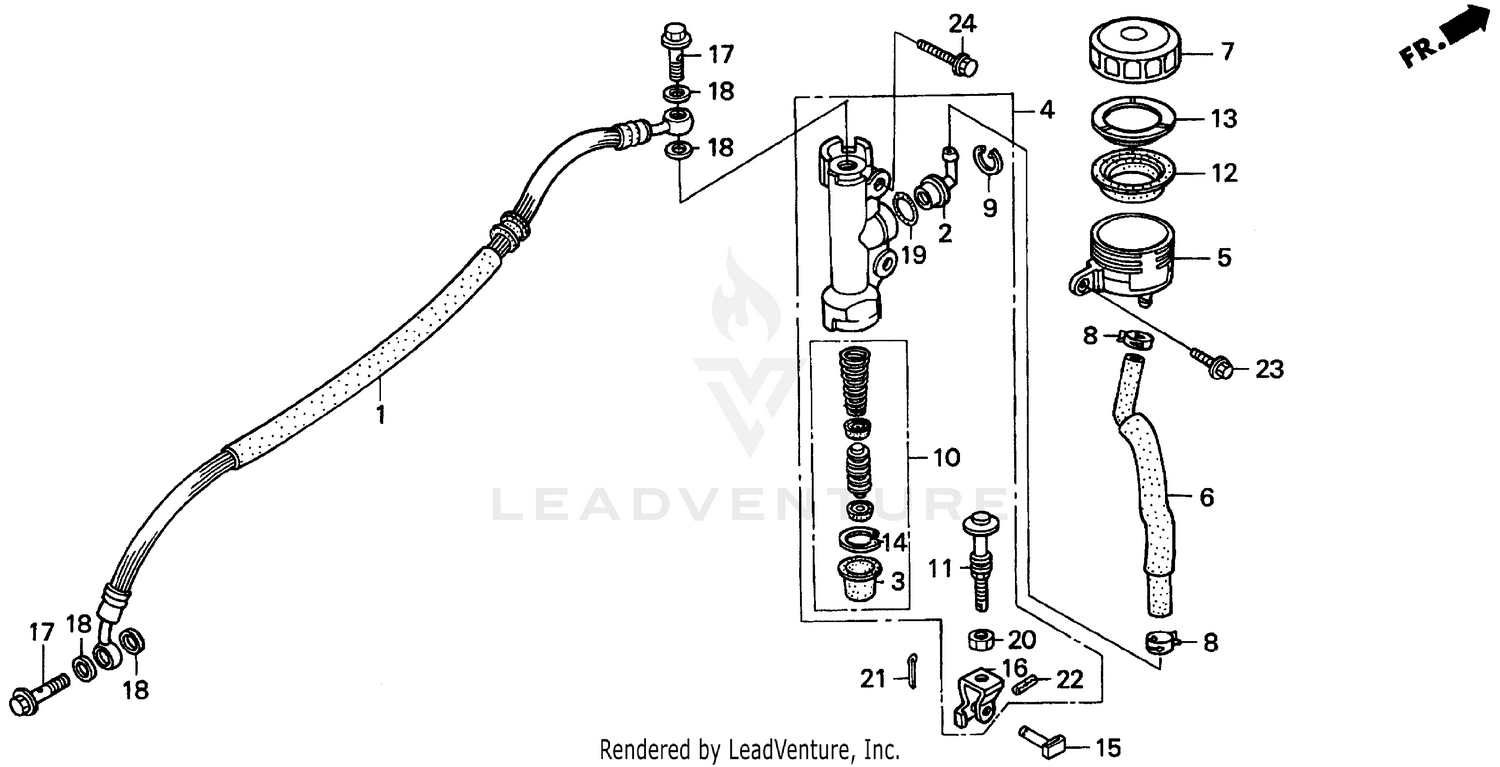 RR. BRAKE MASTER CYL.
