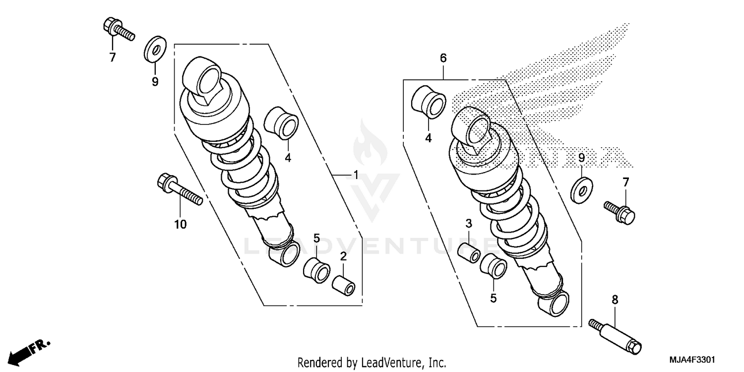 REAR SHOCK ABSORBER (2)