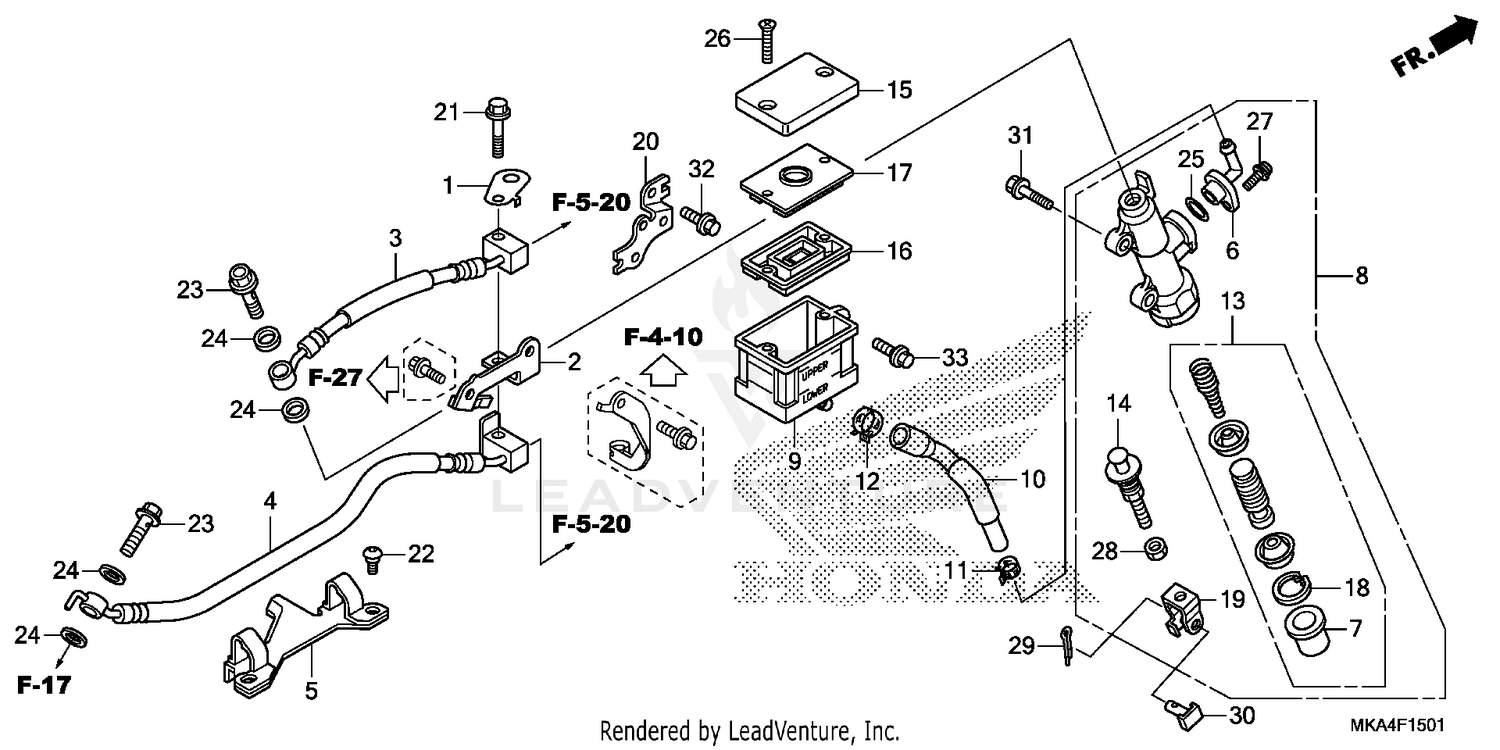 REAR BRAKE MASTER        CYLINDER (2)