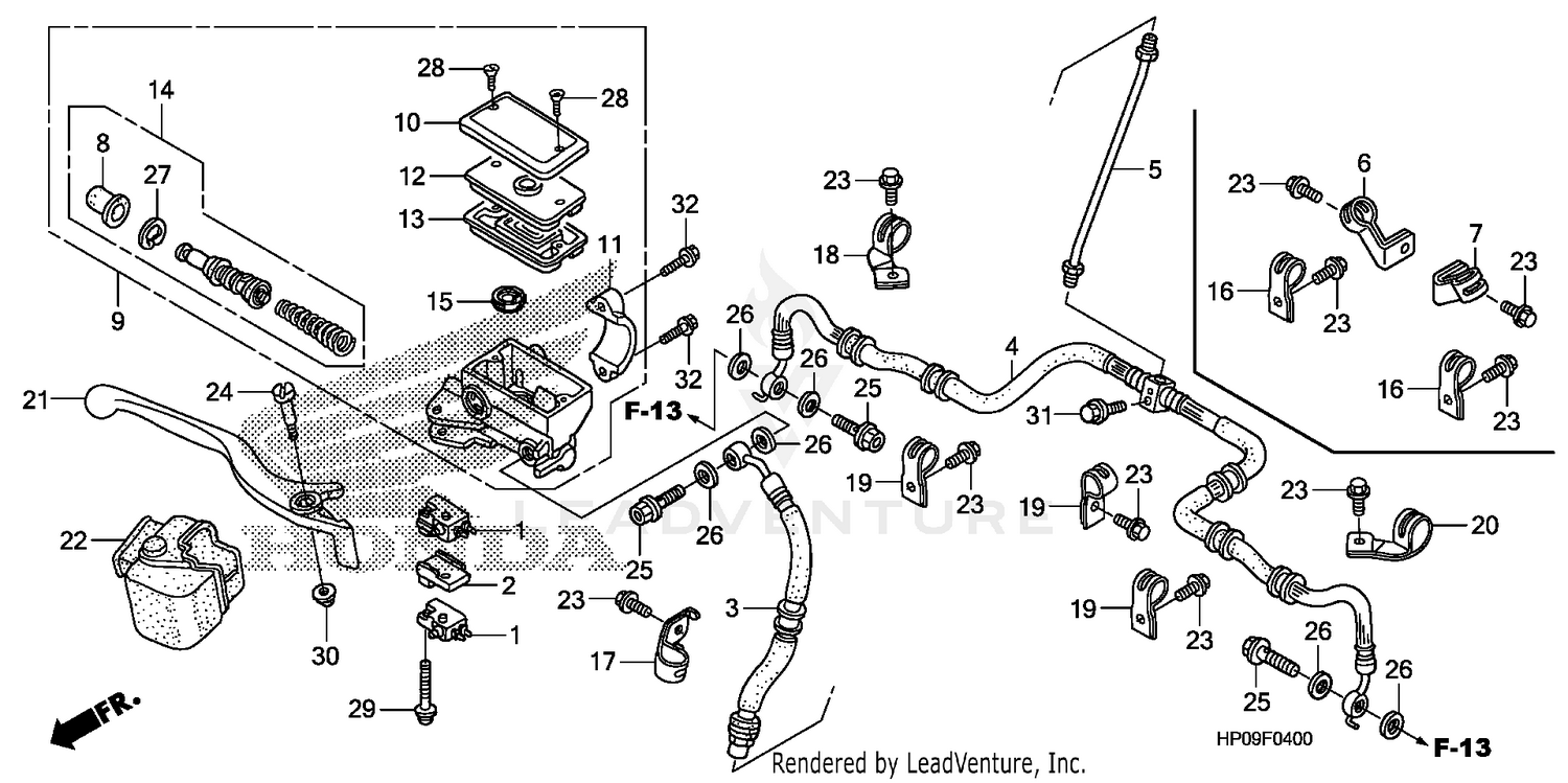FRONT BRAKE MASTER CYLINDER