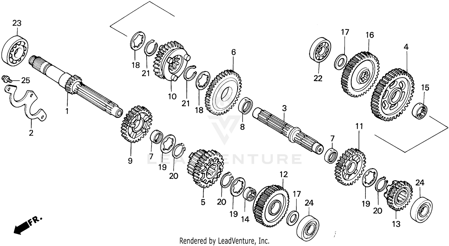 VT1100C2TRANSMISSION 95-97