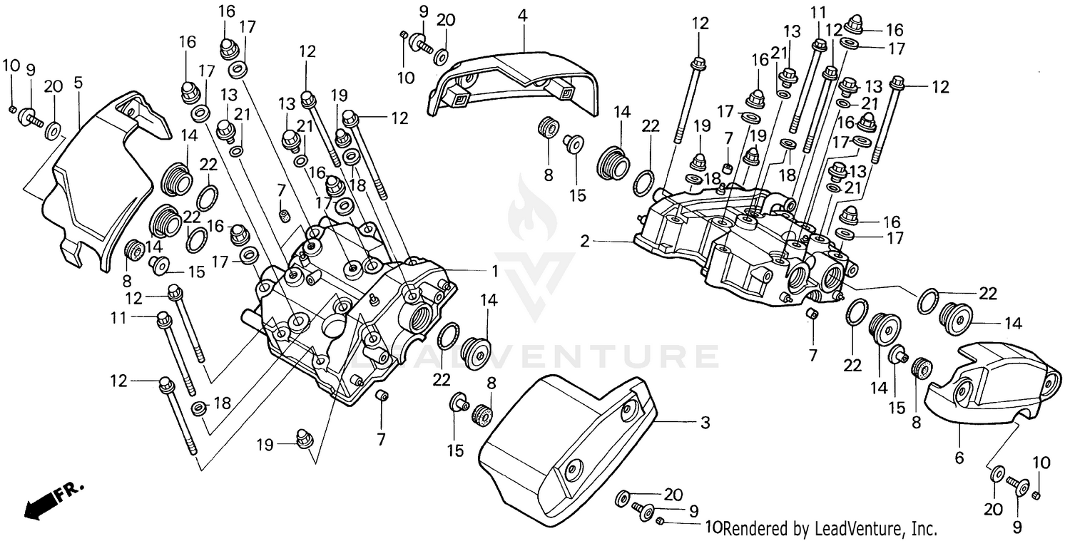 VT1100C2CYLINDER HEAD COVER