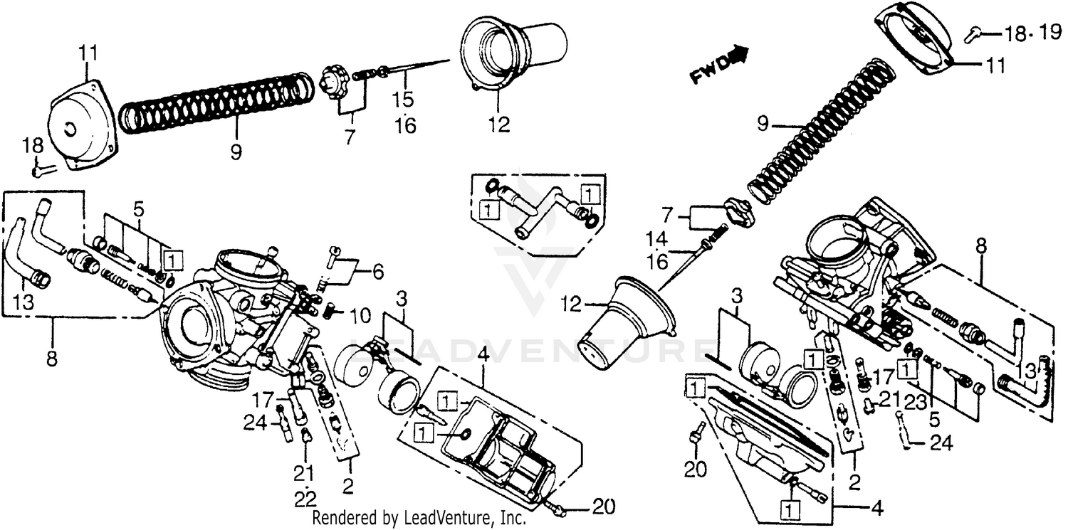 CARBURETOR COMP. PARTS
