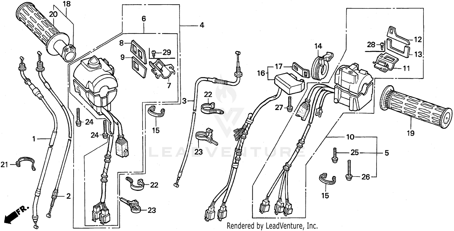 A HANDLE + SWITCH + CABLES