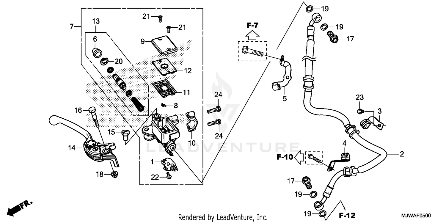 FRONT BRAKE MASTER       CYLINDER (1)