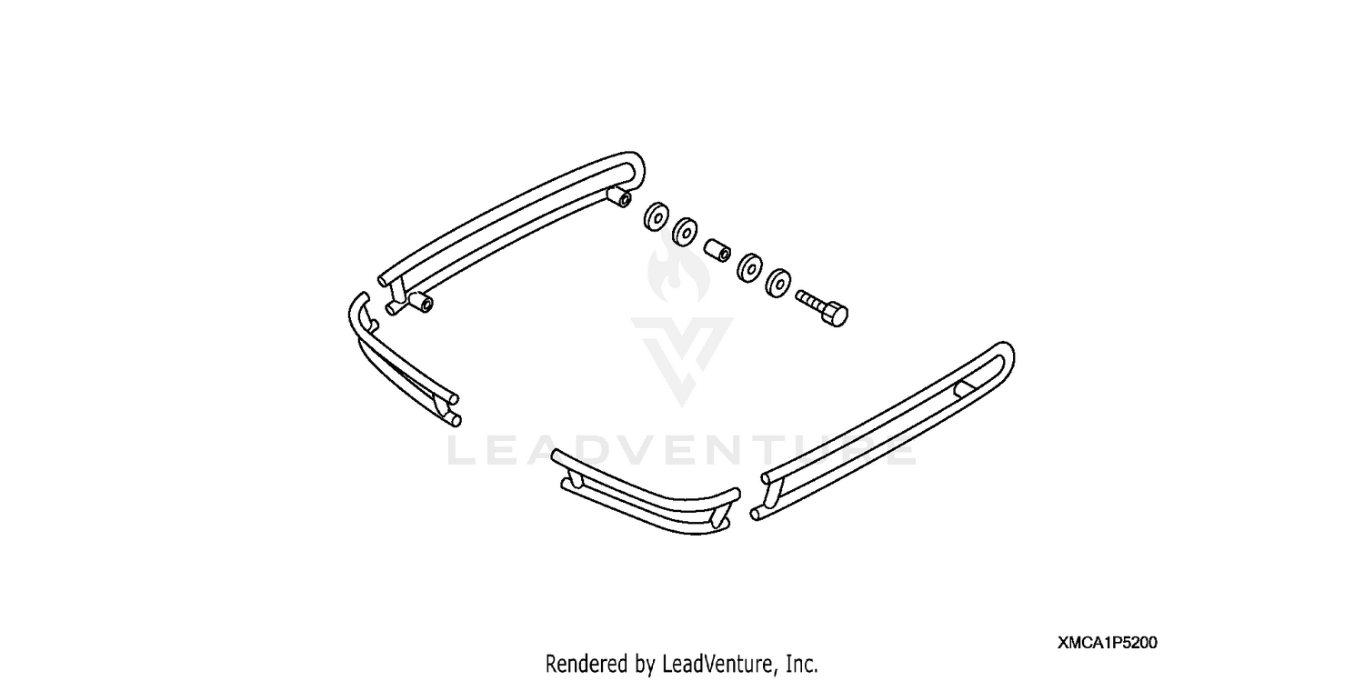 SADDLEBAG RAIL SET       (CHROME)