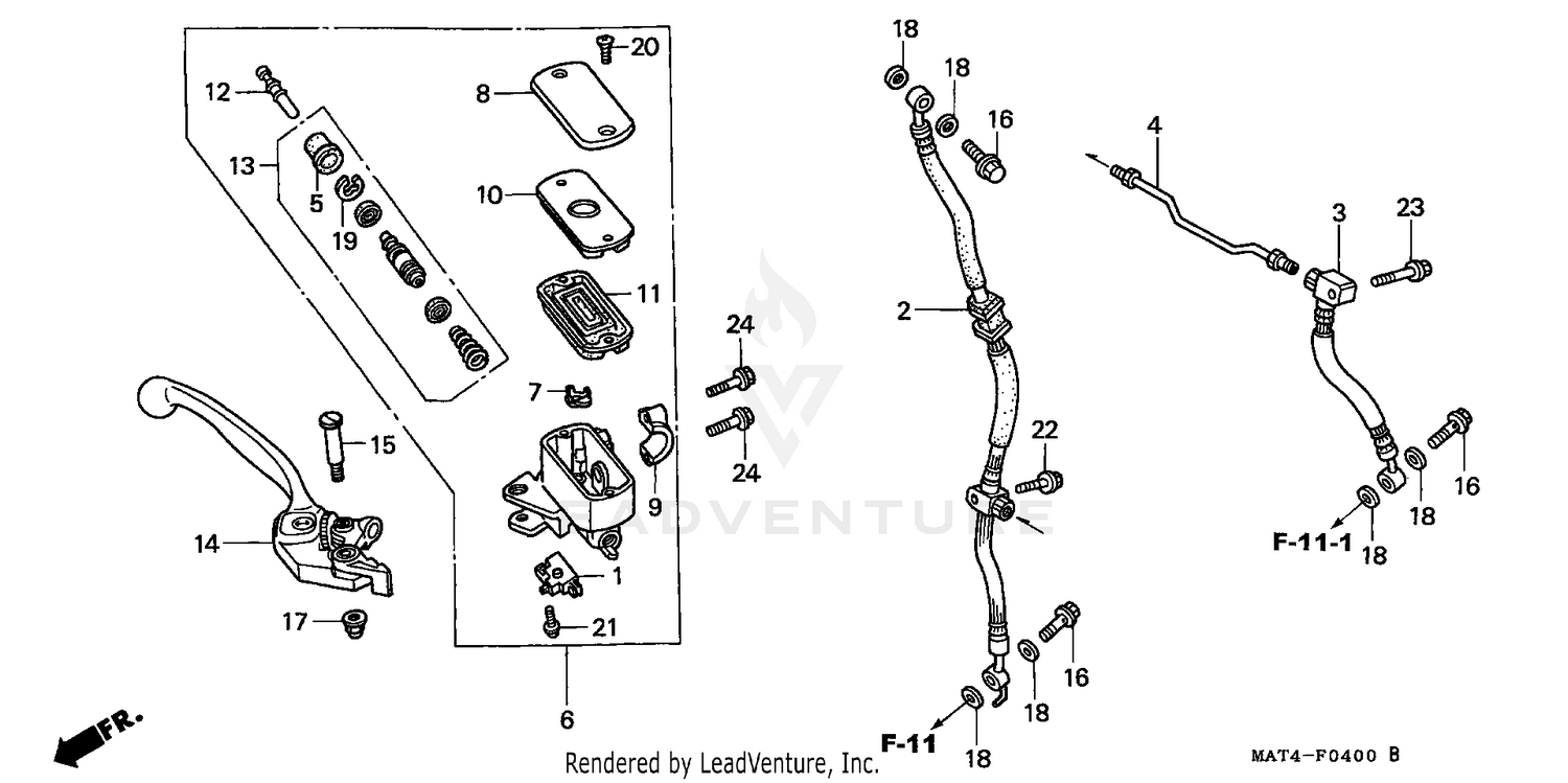 FRONT BRAKE MASTER CYLINDER
