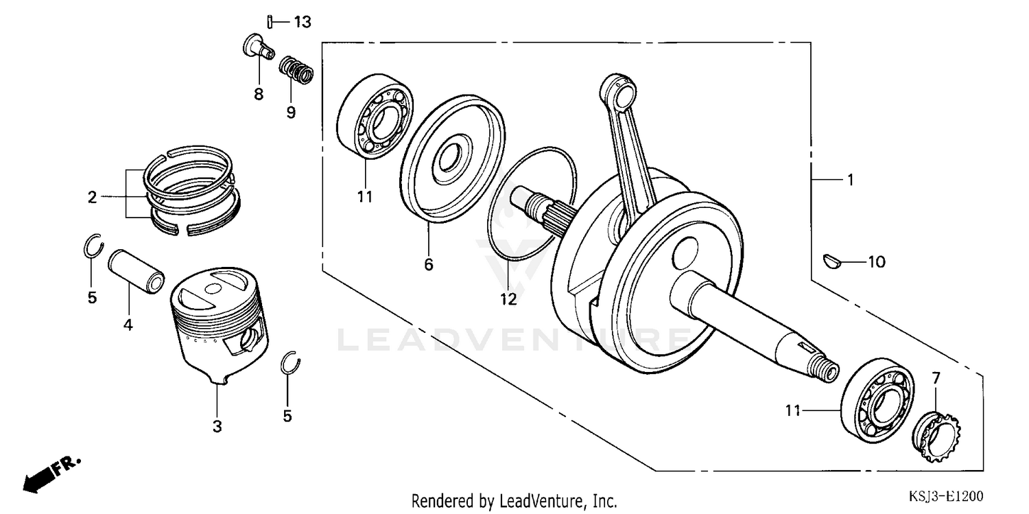 CRANKSHAFT@PISTON        (CRF80F)