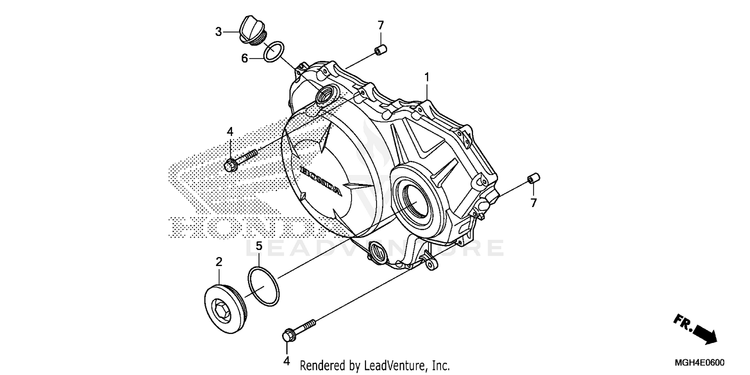 RIGHT CRANKCASE COVER (1)