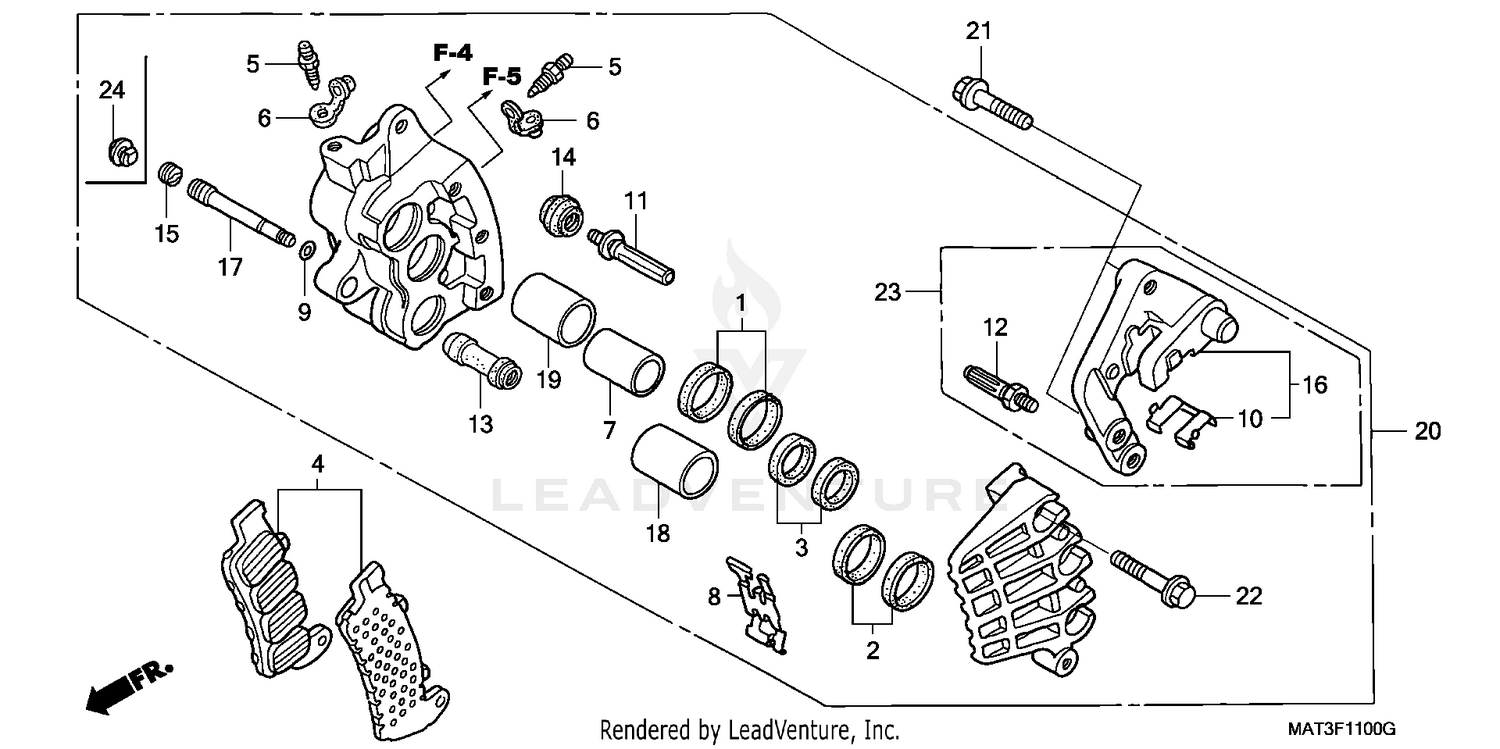 FR. BRAKE CALIPER (R.)