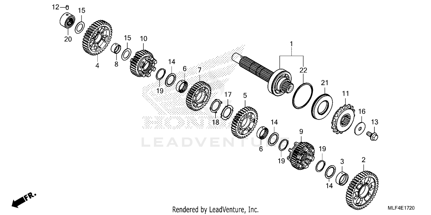 TRANSMISSION             (COUNTERSHAFT) (2)