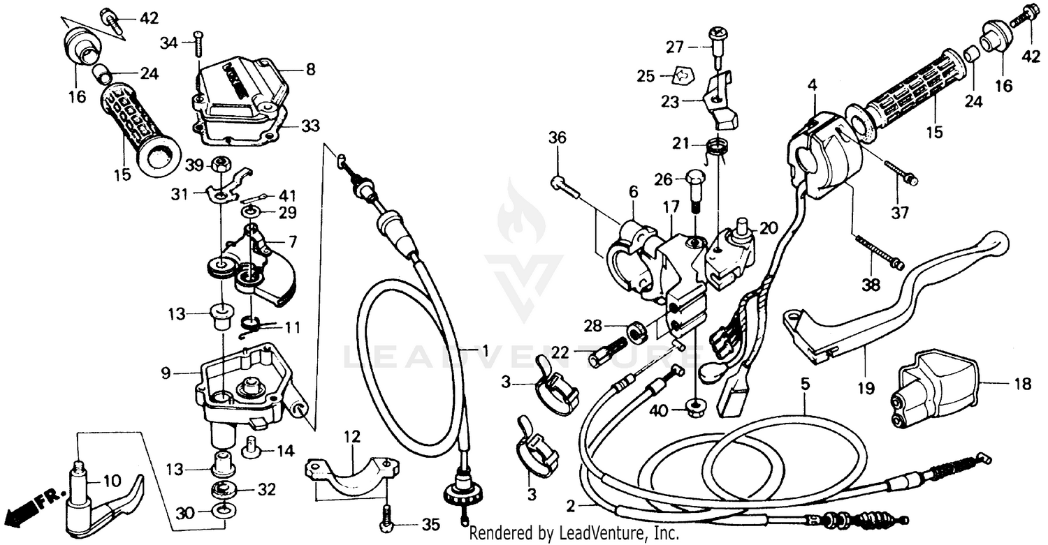 HANDLE LEVERS + SWITCHES + CABLES