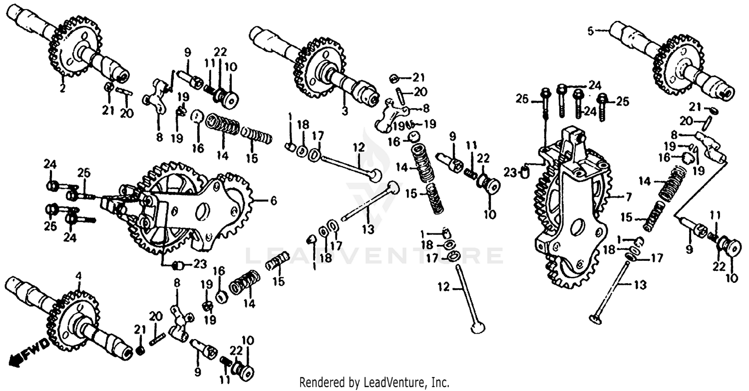 CAMSHAFT + VALVE