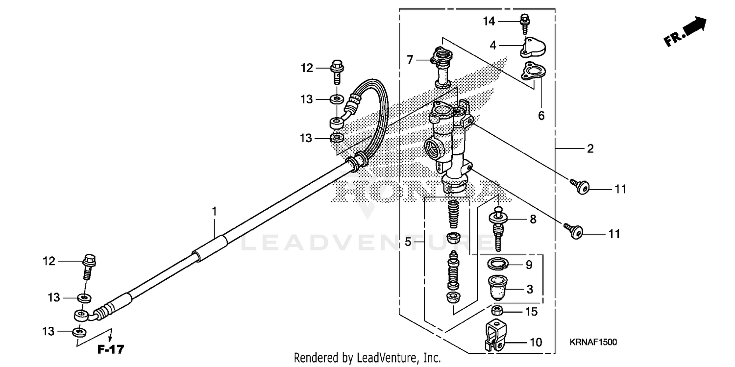 REAR BRAKE MASTER        CYLINDER