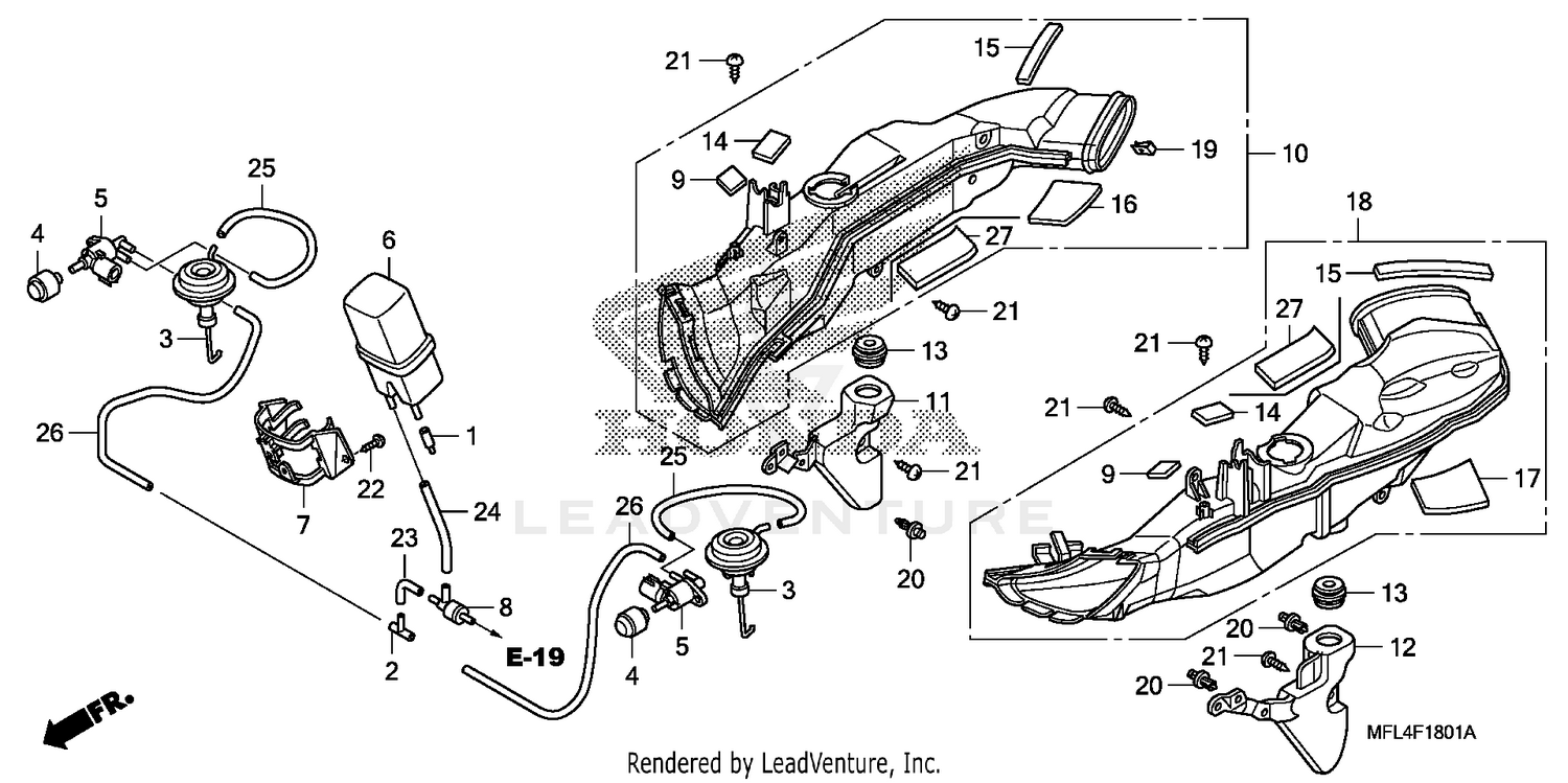 AIR INTAKE DUCT@SOLENOID VALVE