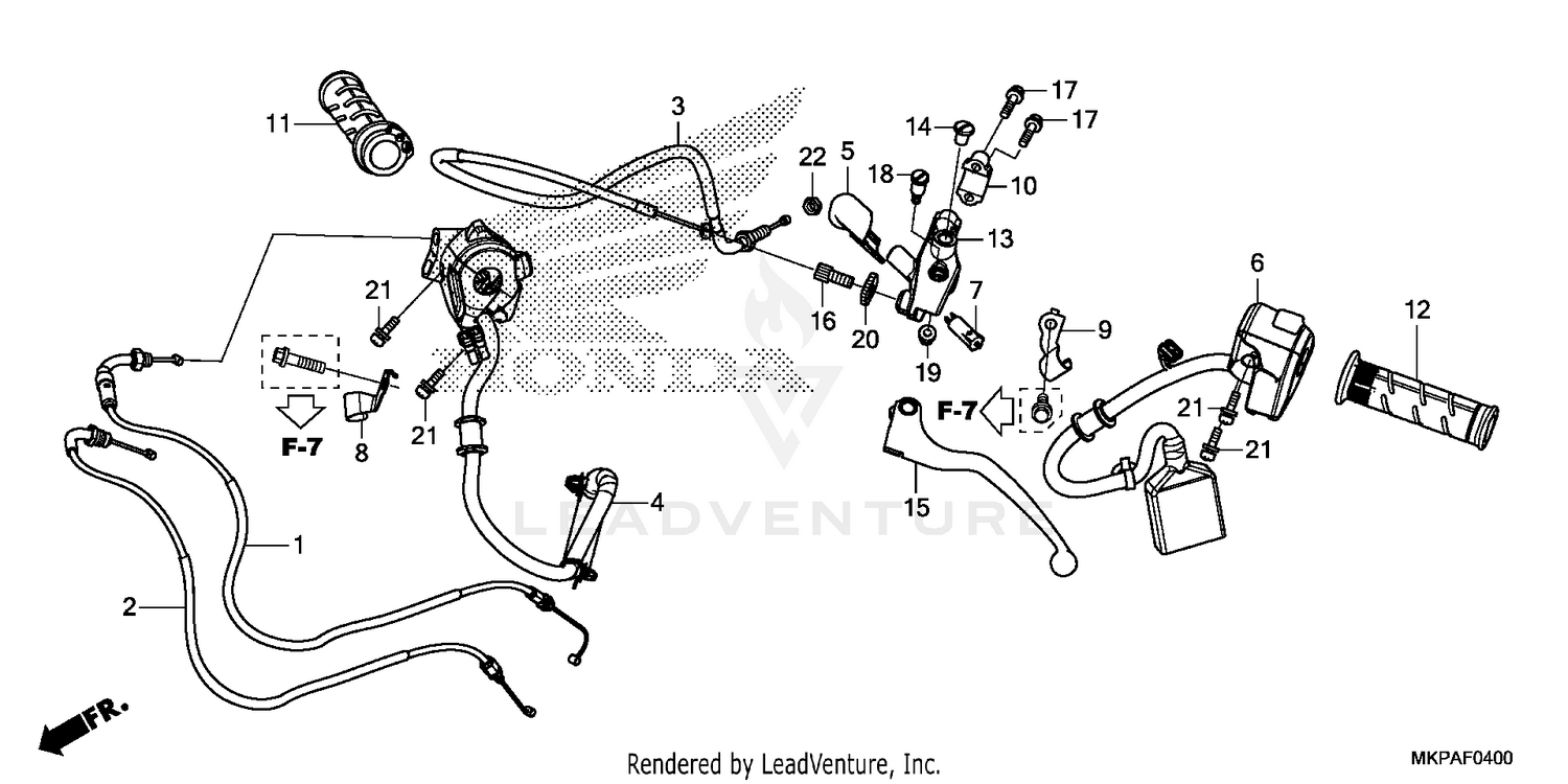 HANDLE LEVER@SWITCH@CABLE