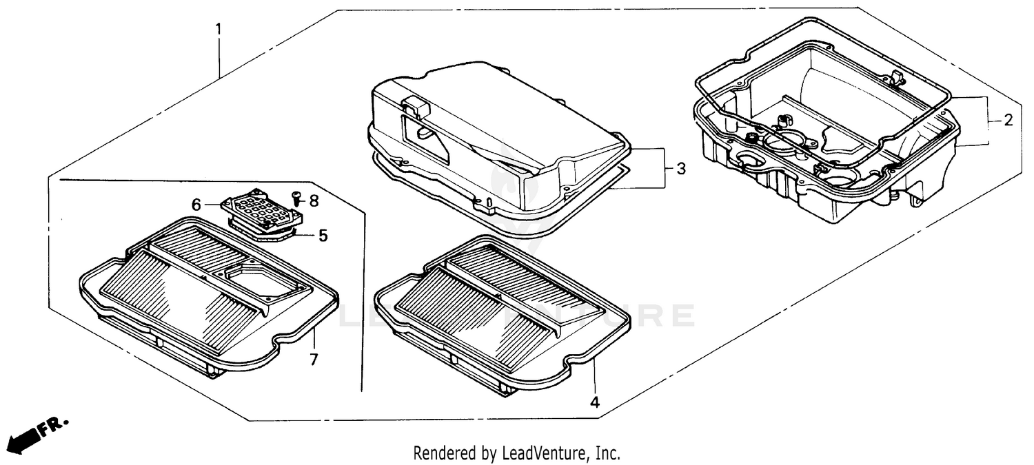 AIR CLEANER CASE SET 90