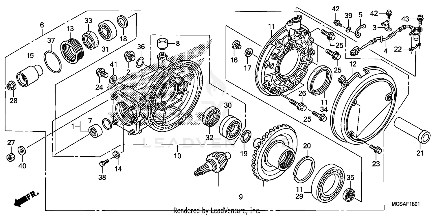 FINAL DRIVEN GEAR (ST1300A)