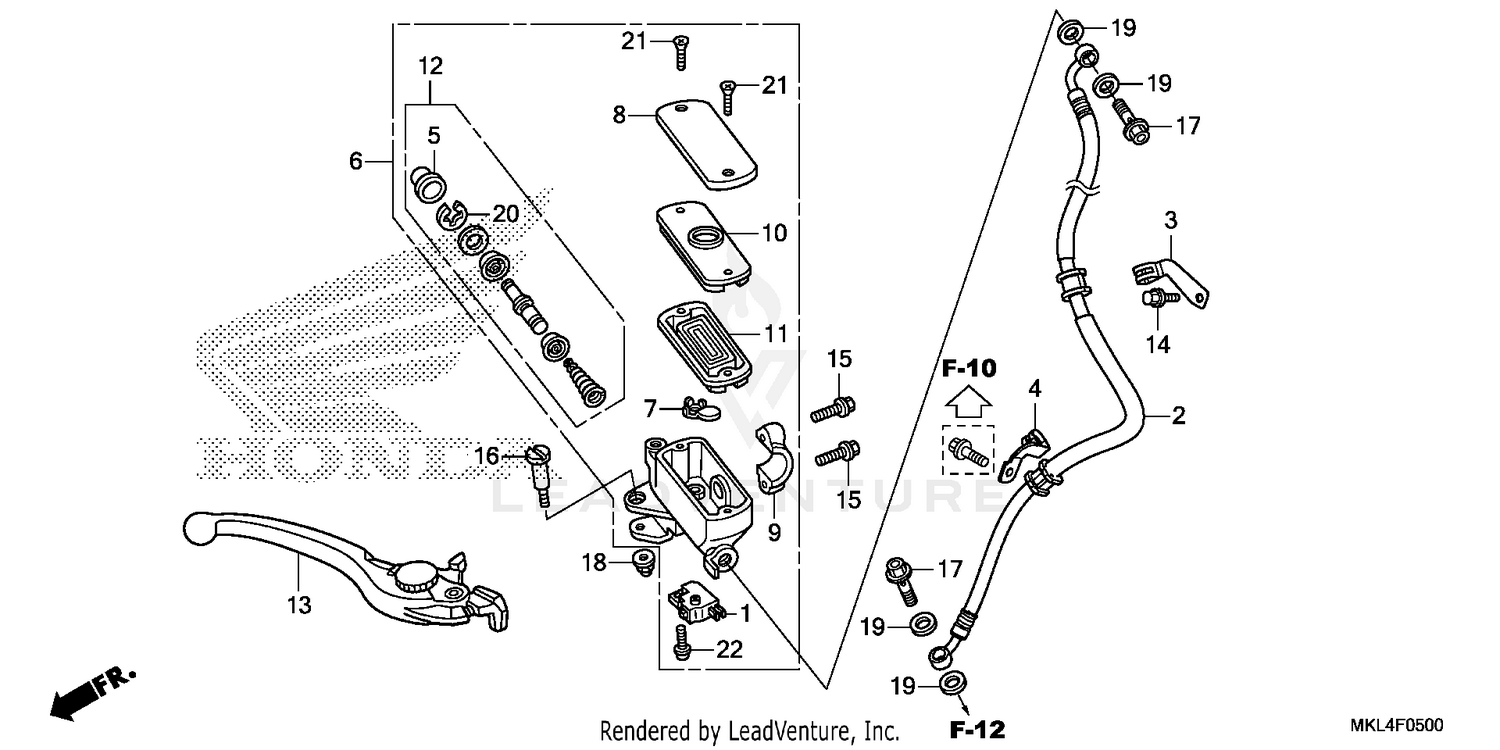 FRONT BRAKE MASTER       CYLINDER (1)