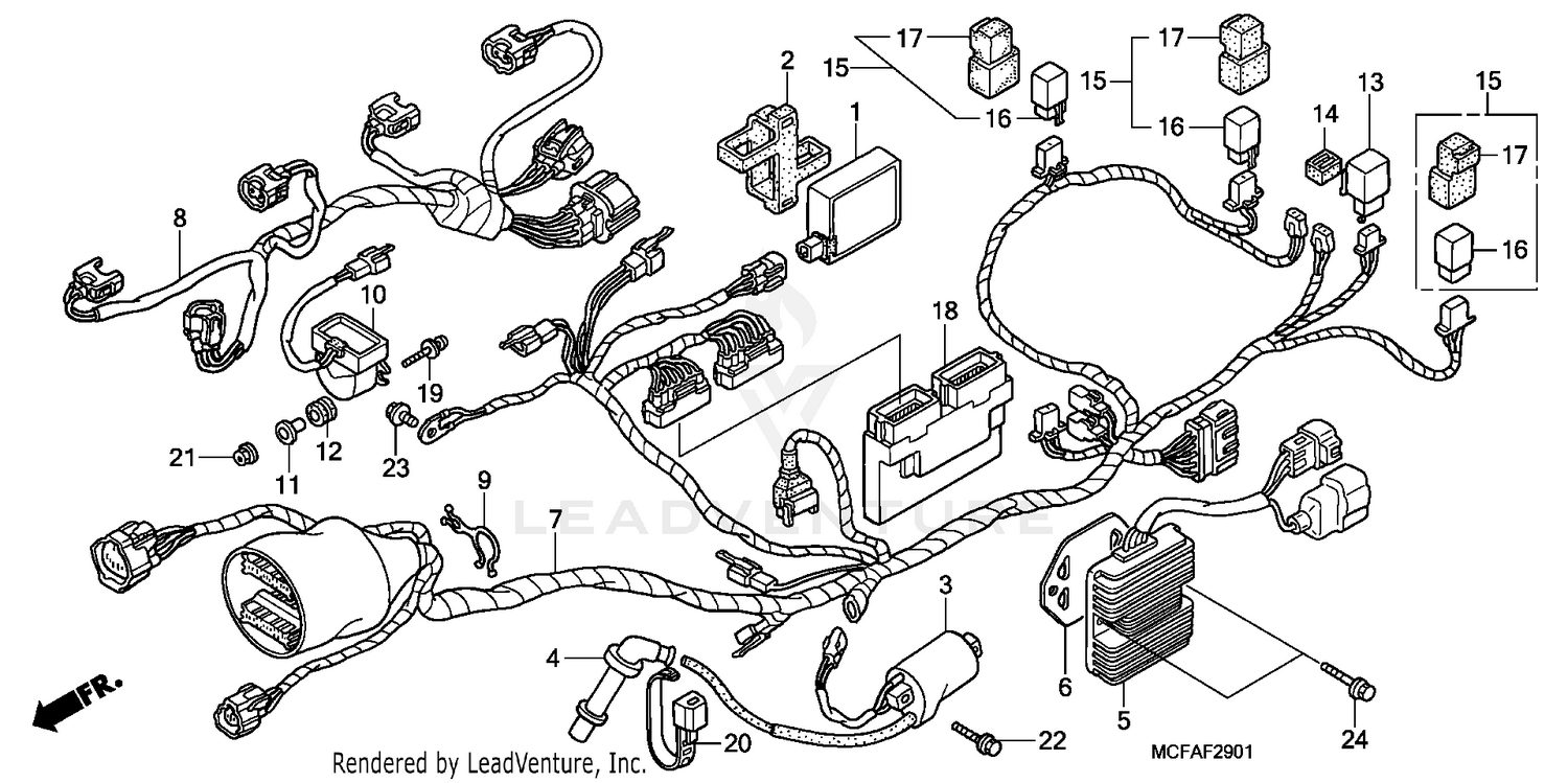 WIRE HARNESS (RR.)