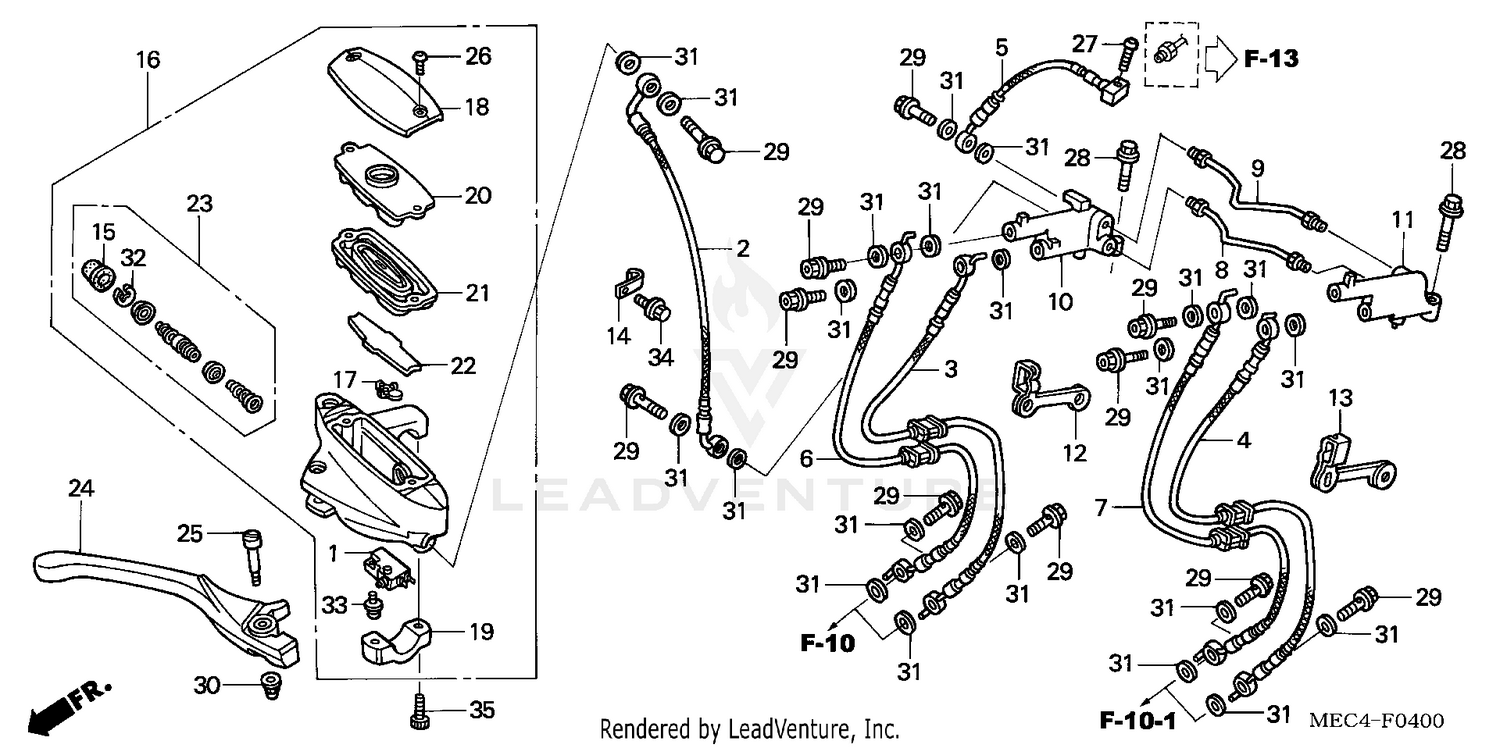 FRONT BRAKE MASTER CYLINDER