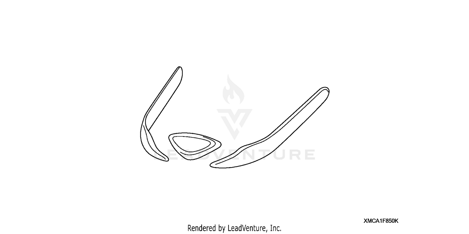 CARBON TYPE FRONT FENDER ORNAMENT