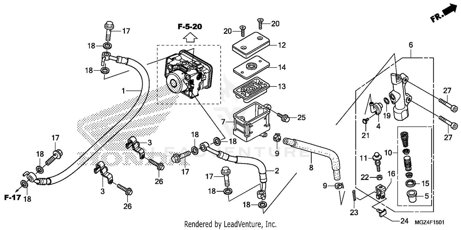 REAR BRAKE MASTER        CYLINDER (2)