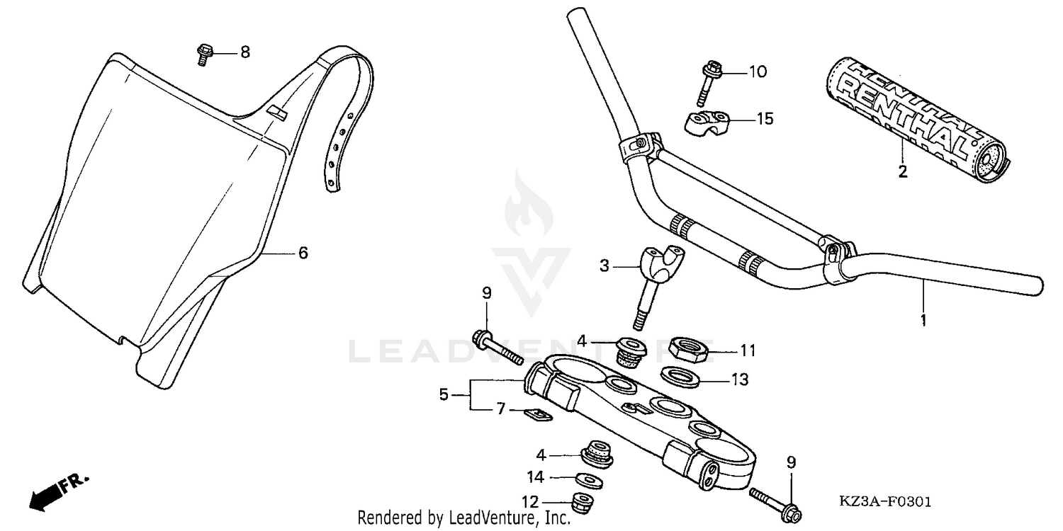 HANDLEBAR + TOP BRIDGE ('04-'07)