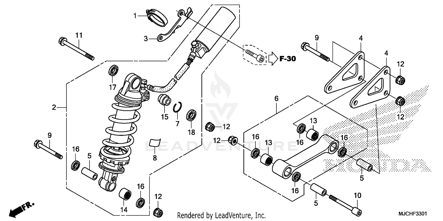 REAR SHOCK ABSORBER (2)